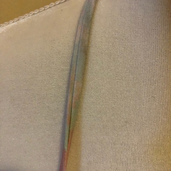 Stone Fox swim triangle bikini top. Small. Pastels - Picture 12 of 14